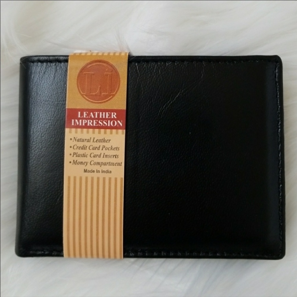 Black Leather Wallet - Picture 2 of 5